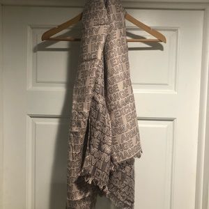 Armani Exchange Scarf (2 toned, gray and pink)